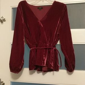 FLASH SALE B1G1 50% or B3G1 free Velvet Blouse